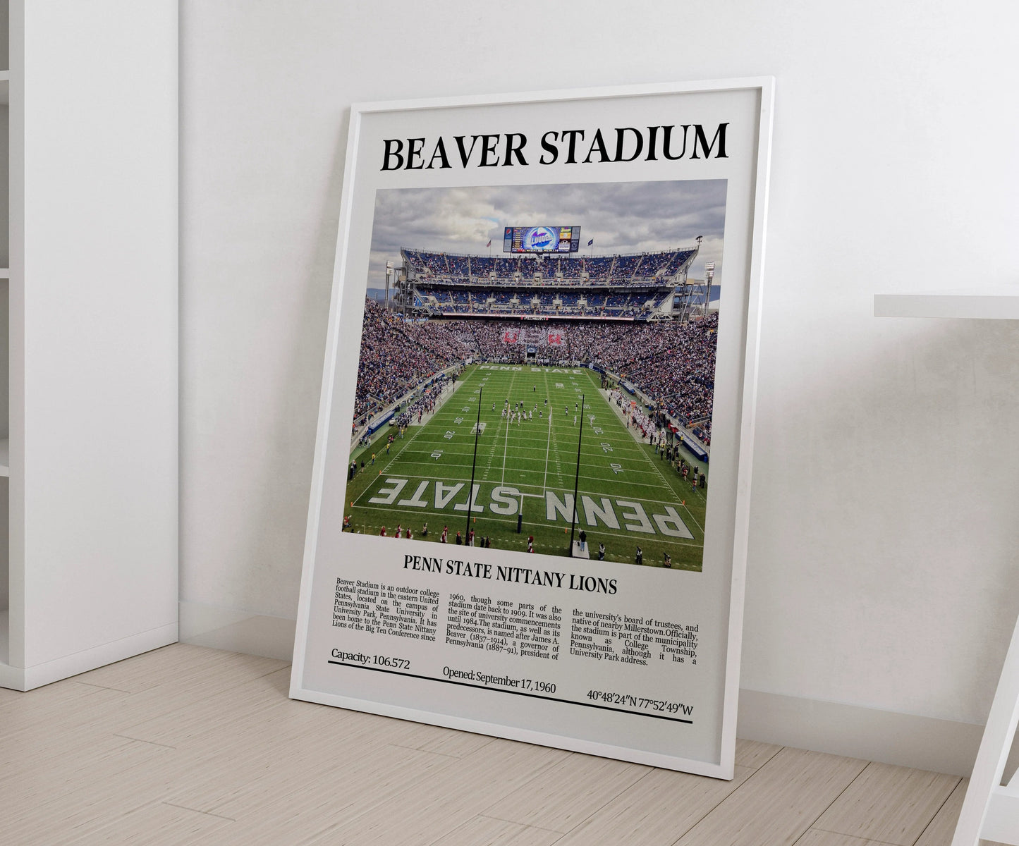 Beaver Stadium Digital Printable Frame/Poster