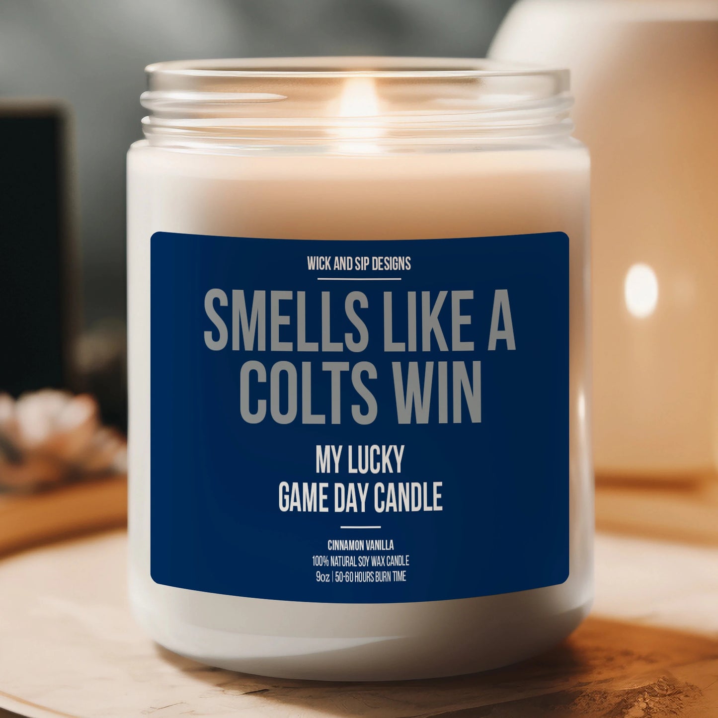 Personalized Smells Like A Colts Win Candle | Indianapolis Colts Candle | Gift for Colts Fan | Lucky Game Day Candle | Football Fan Merch