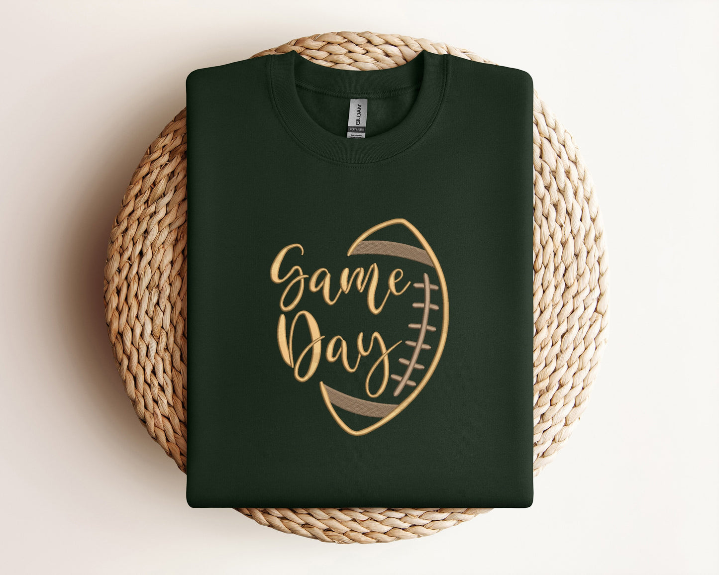 EMBROIDERED GAME DAY Shirt, The Season Shirt, Touchdown Football Shirt Sweatshirt,Embroidered Fall Shirt,  Embroidered Thanksgiving Tee