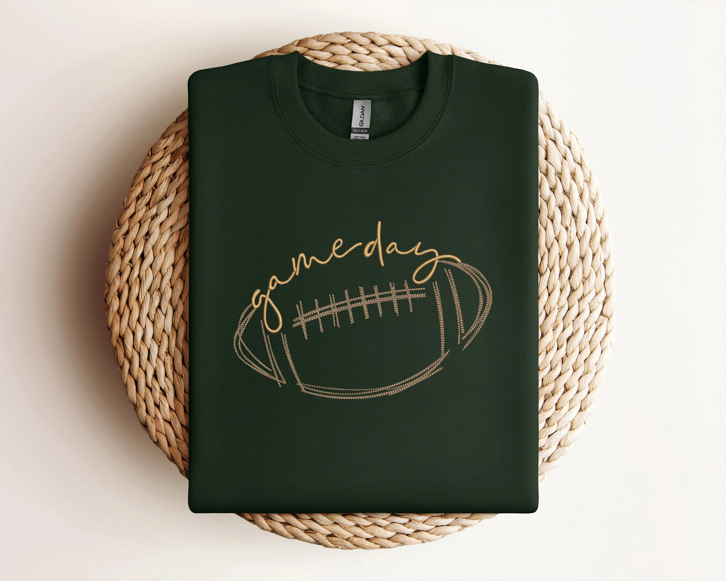 Embroidered Game Day Shirt, Tis The Season Shirt, Embroidered Fall Shirt, Touchdown Football Shirt Sweatshirt, Embroidered Thanksgiving Tee