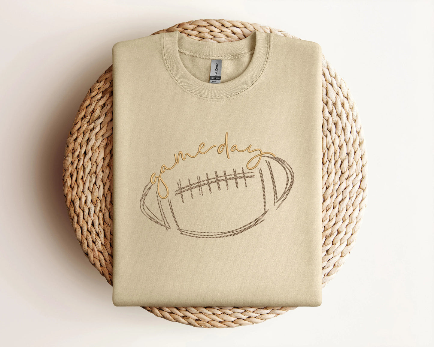 Embroidered Game Day Shirt, Tis The Season Shirt, Embroidered Fall Shirt, Touchdown Football Shirt Sweatshirt, Embroidered Thanksgiving Tee