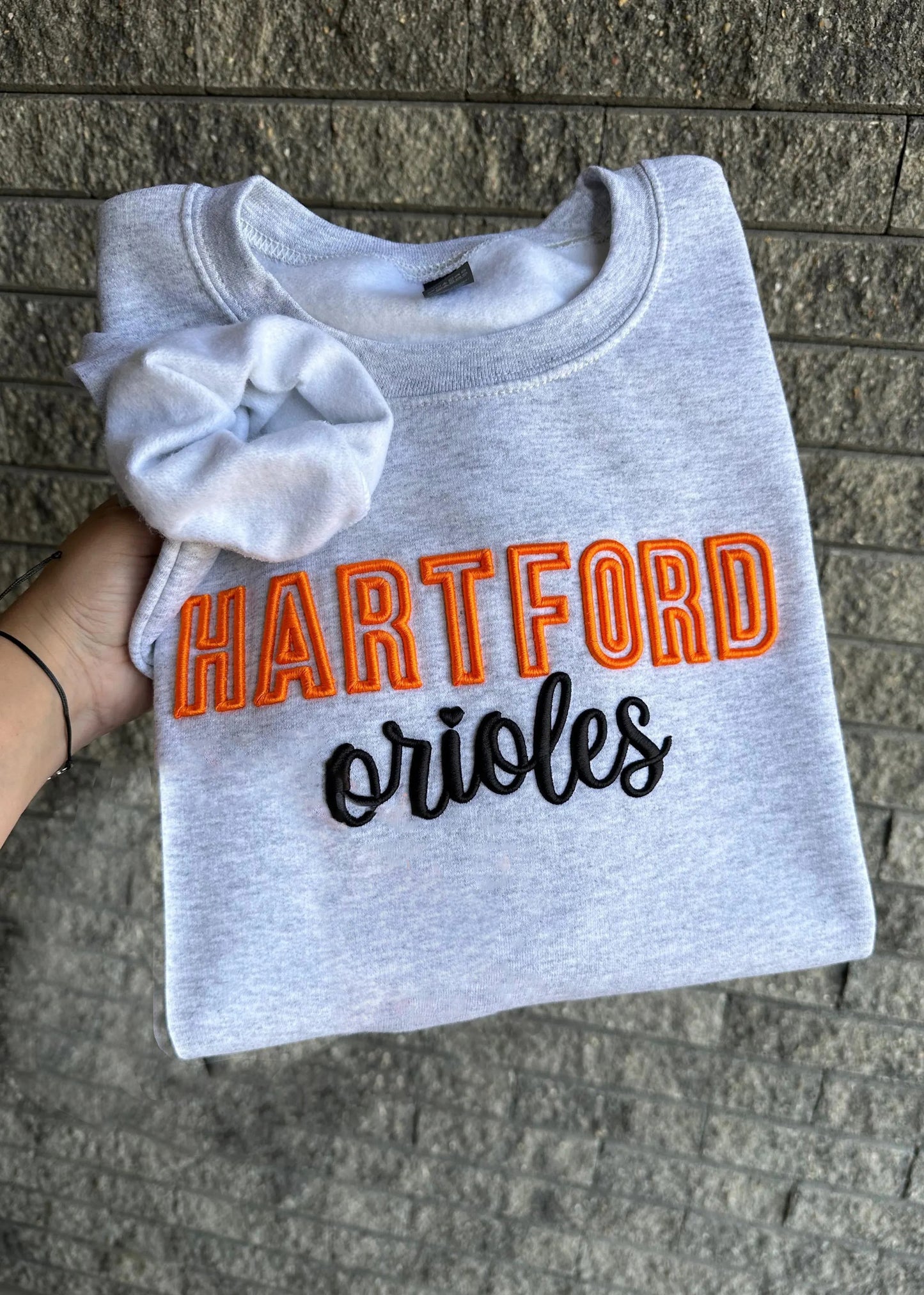 Custom Hartford PUFF Embroidery Sweatshirt,College Team Sweatshirt