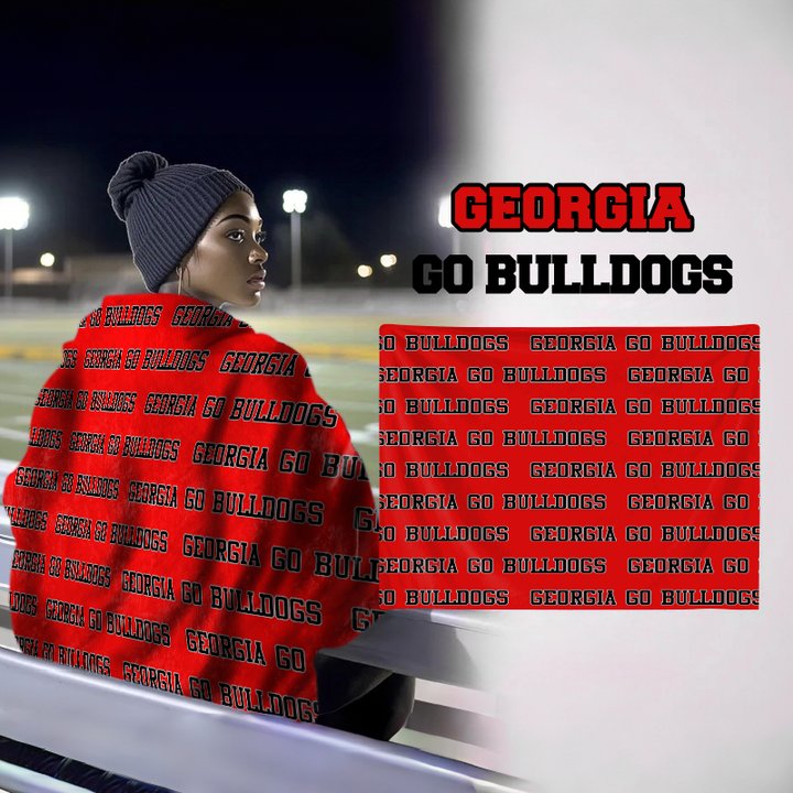 Personalized Georgia Go Bulldogs Bleacher Blanket