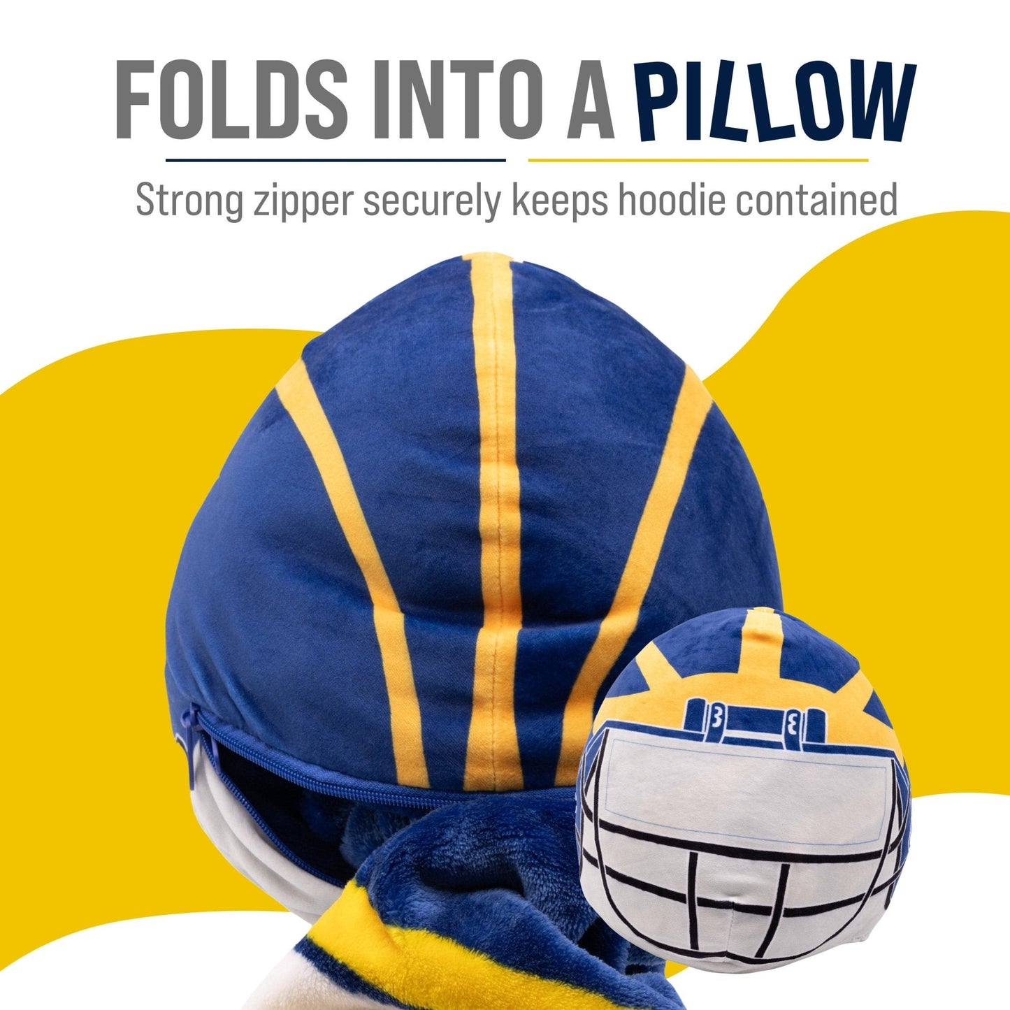 College Football Helmet Snugible | Blanket Hoodie & Pillow